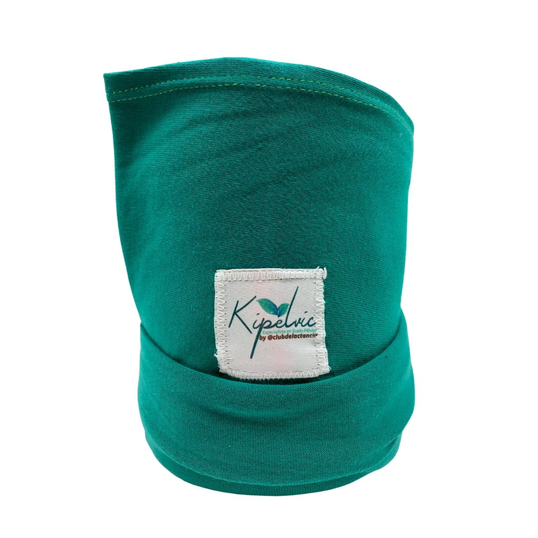 Fular semielástico para trabajo de parto | Color verde esmeralda